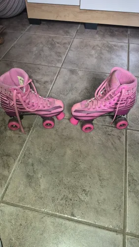 Patins Quad Fênix Sports Rosa 4 Rodas