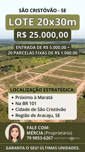 Lotes com parcelas ótimas 