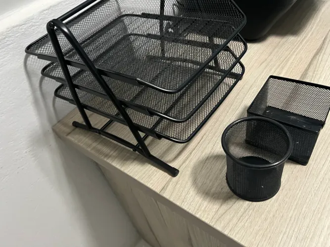 Porta papel e porta caneta