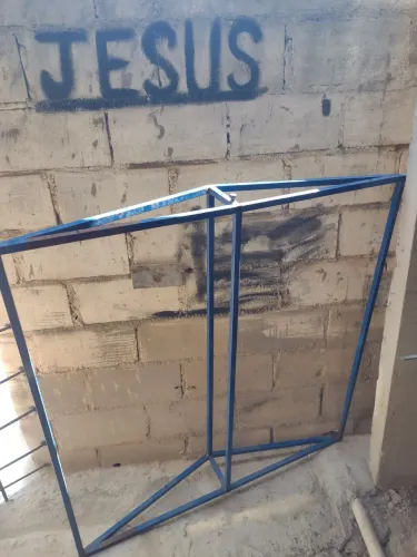 Armação cobertura para carrinho de lanche