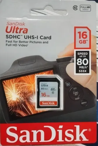 Cartão SDHC 16GB SanDisk Ultra