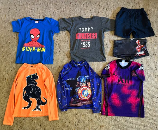 Lote de 7 peças de roupas menino de 4 a 6 anos