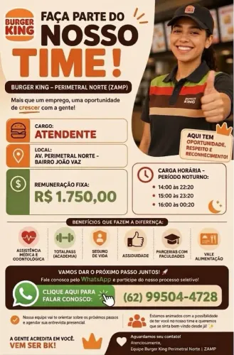 Vagas de emprego disponível