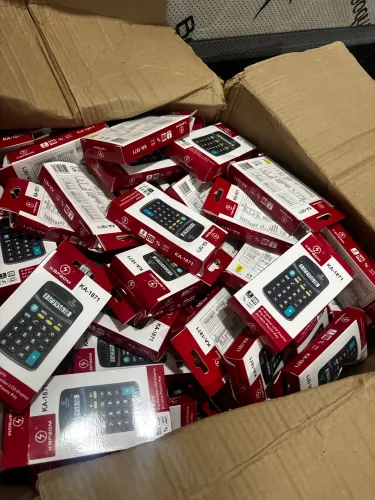 LOTE COM 200 CALCULADORAS DE BOLSO