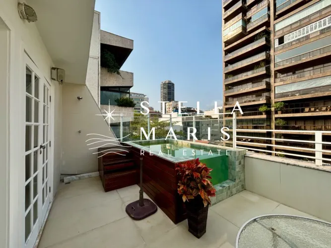 Leblon, Cobertura Duplex com 310 m2, com piscina privativa, churrasqueira, 4 quartos e vis