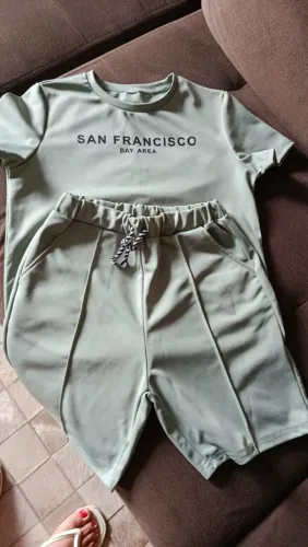 Conjunto Shorts e camiseta Menino 8-10 anos