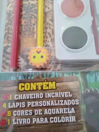 Kit de artes , infantil , mundo animal
