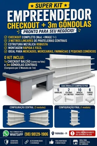 SUPER KIT EMPREENDEDOR - PRONTO PARA O SEU NEGÓCIO!