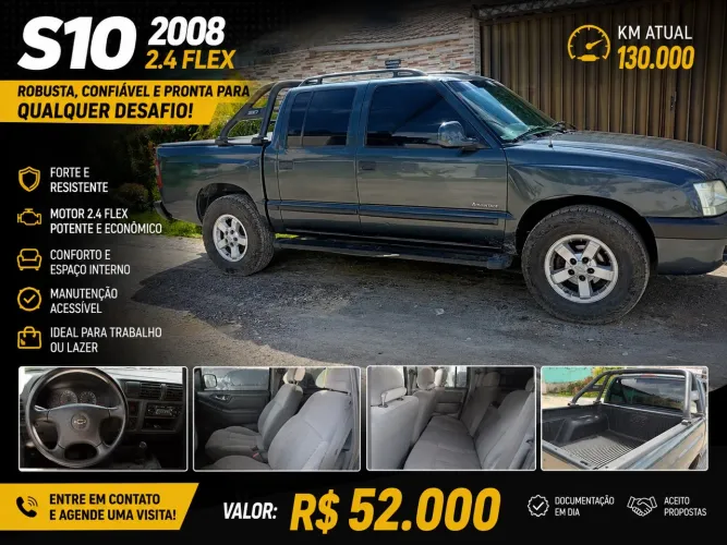 Chevrolet S10 P-up Advant. 2.4/2.4 MPFI F.power CD 2008