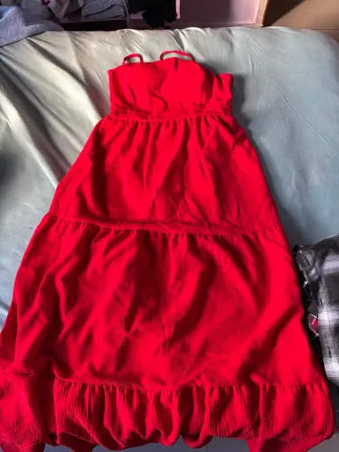 Vestido vermelho em ótimo estado tamanho único