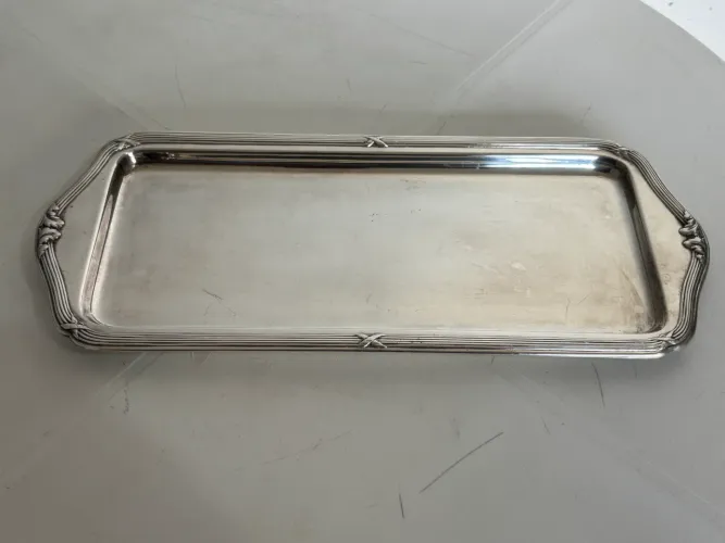 Bandeja Retangular em Prata