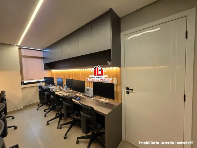 Sala Comercial no Millennium Shopping 33m² Andar Medio Semimobiliada Torre Business