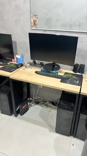 Escrivaninha mesa escritório sala industrial 90larguraX50