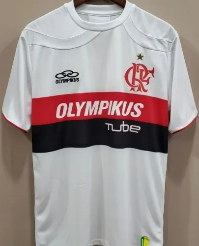 Camisa Original 2009 Flamengo Branca Olympikus Tube Tamanho G