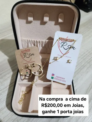 Semi joias de luxo com pedra ria em zirconia