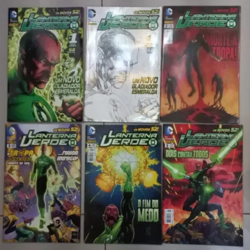 6 Hqs Lanterna Verde 1ª Série - 2012 - Dc Comics - Arco Tropa Sinestro - Vol 1ao5 - Excele