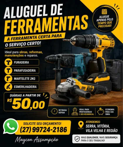 Aluguel de ferramentas 