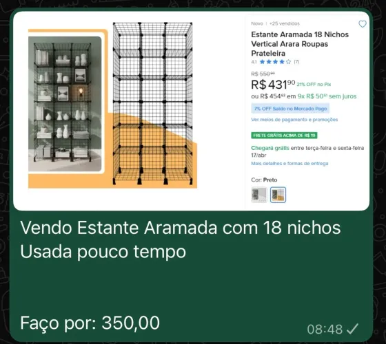 Estante Aramada