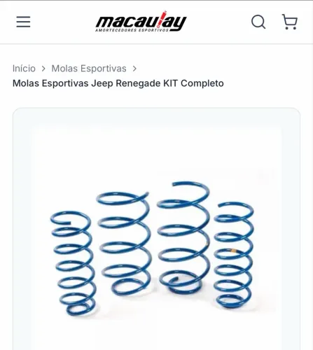 Mola esportiva Jeep Renegade Rebaixada
