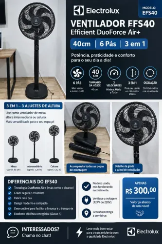 Ventilador Electrolux EFS40