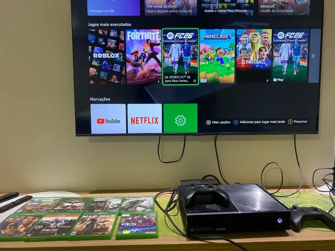 Xbox One + 2 Controles + 8 Jogos - Funcionando Perfeitamente