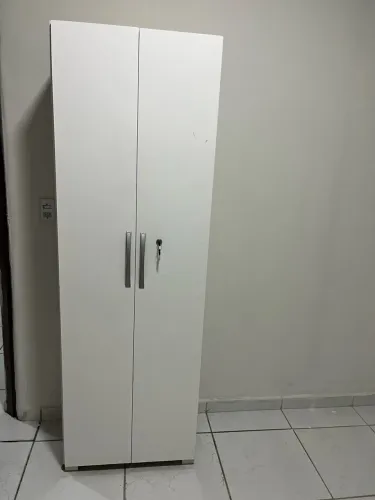 Armário Branco MDF Duas Portas