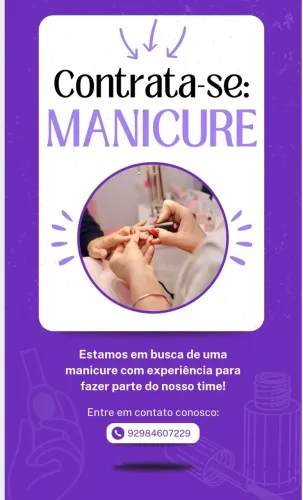 Preciso de uma manicure para fre lance 
