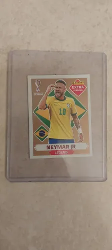 Neymar Jr da copa de 2022 bronze extra sticker. COMPLETE SUA COLEÇÃO*