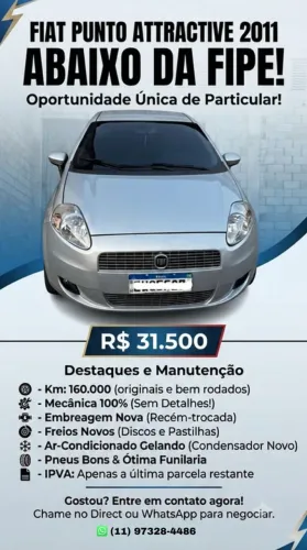 Fiat Punto Attractive 1.4 Fire Flex 8V 5P 2011