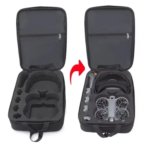 Case mochila drone dji neo 2 com óculos