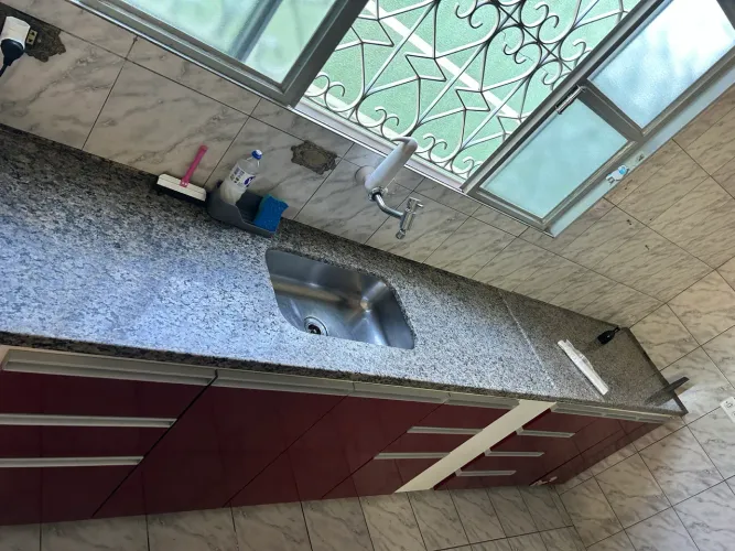 Bancadas de Granito Cinza Corumbá com Cuba Inox
