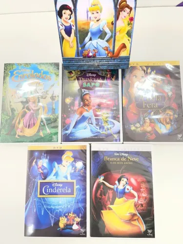 DVD - BOX COLEÇÃO DISNEY PRINCESAS - 5 DVDs
