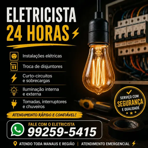 Eletricista profissional 24 horas 