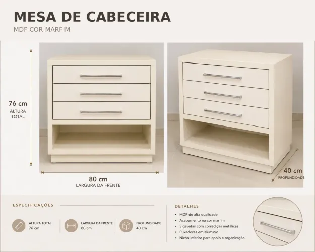 Mesas de cabeceira para Quarto