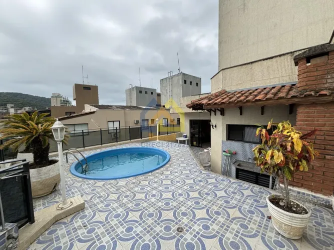 Cobertura para Venda em Guarujá, Enseada- Região Tortugas, 4 dormitórios, 1 suíte, 3 banhe