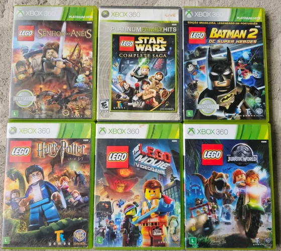 Coleção jogos xbox 360 Lego Originais 