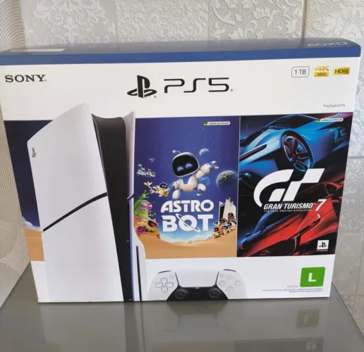 Console Sony PlayStation 5 Slim CFI-2115A 4K 1TB SSD + Jogo Astro Bot + Gran Turismo 7