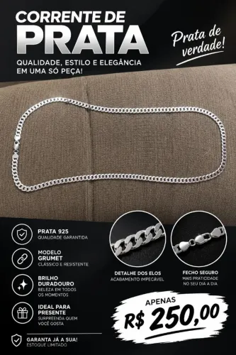 Vendo Corrente de Prata