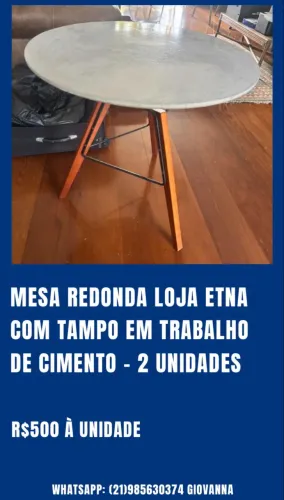 MESA REDONDA - 10% DE DESCONTO E PODE PARCELAR NO CÁ