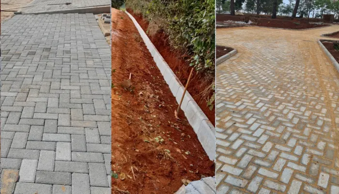 Serviços de pavers, bloquetes sextavados e Meio fios