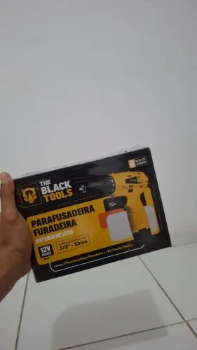 Parafusadeira Furadeira Bateria Lítio 12V Mandril Rápido LACRADO