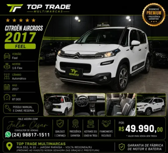 Citroen Aircross Feel 1.6 Flex 16V 5P Aut. 2017