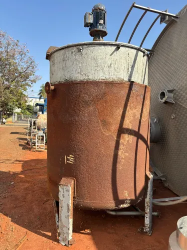 Tanque Misturador Encamisado em Aço Inox 5.000 Litros Agitação Tipo Cowles
