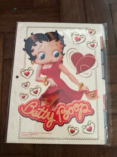 divisórias fichário grafons betty boop vintage anos 2000