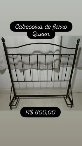 Cabeceira de ferro cama Queen