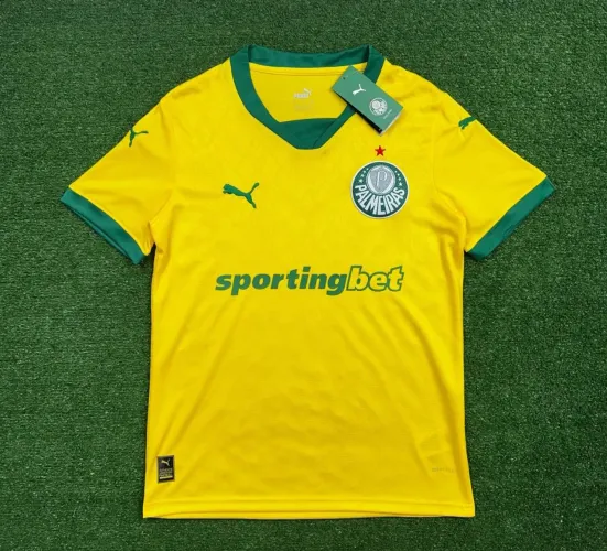 Camisa Amarela  Puma Sociedade Esportiva Palmeiras 