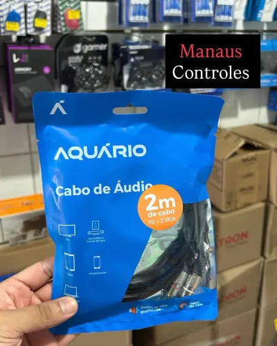 Cabo de Som P2 para RCA 2 metros - Promoção