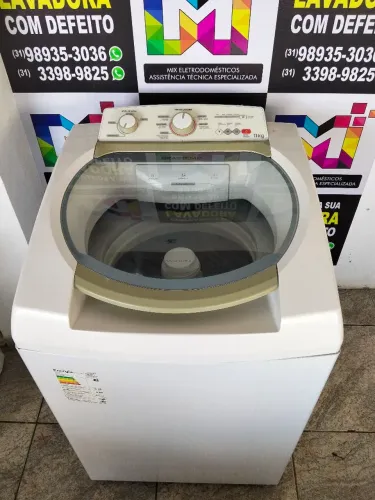 Máquina de lavar Brastemp 11 kg funcionando perfeitamente com garantia de 3 meses