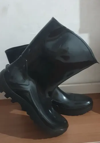 Bota chuva  PVC preta  N°45