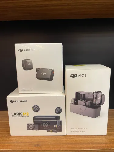 MICROFONES LAPELA DA MARCA DJI E HOLLYLAND ?
